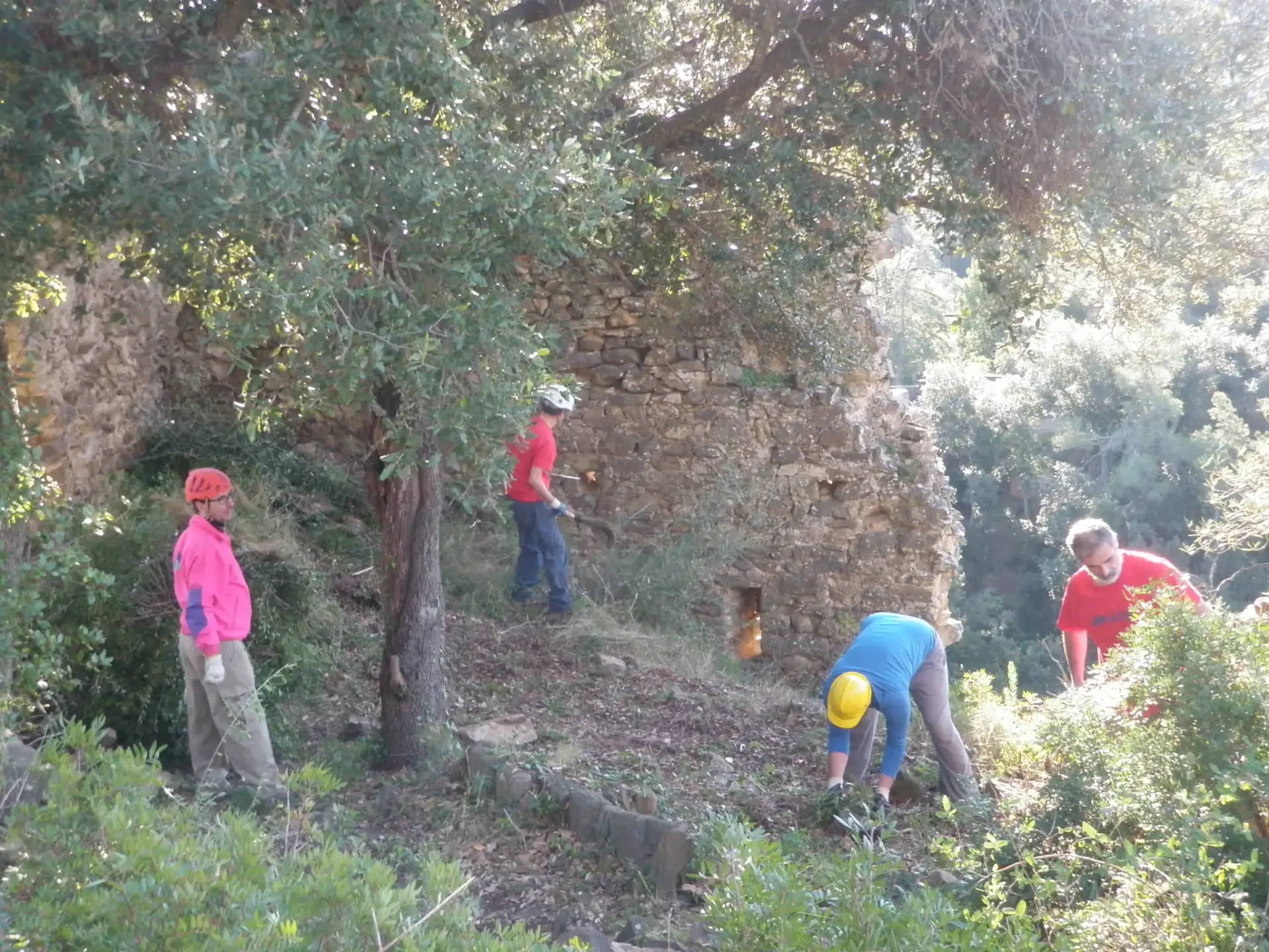 7a fase neteja Castell de Vila-romà 2013