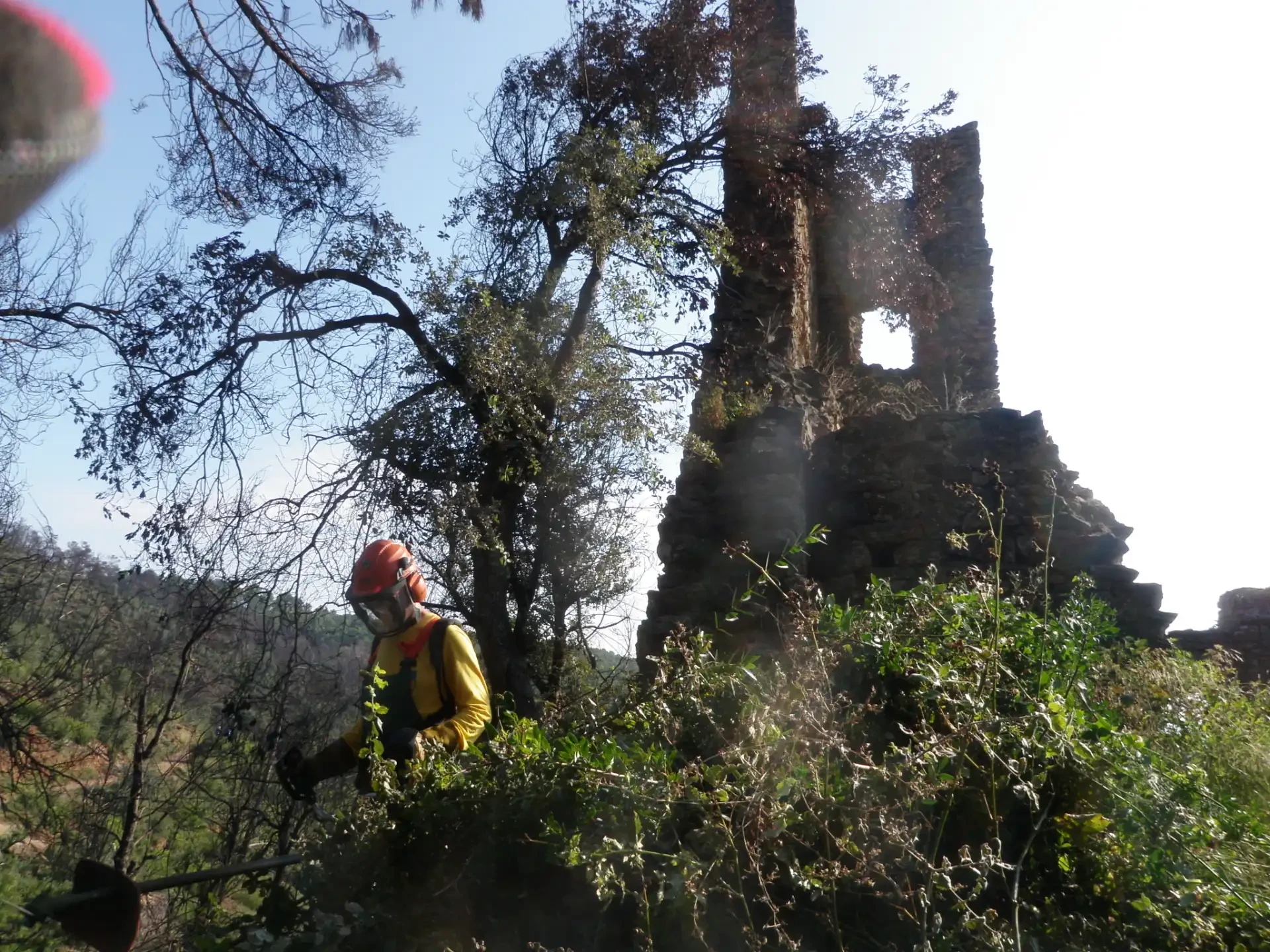 9a fase recuperació Castell de Vila-romà 2014