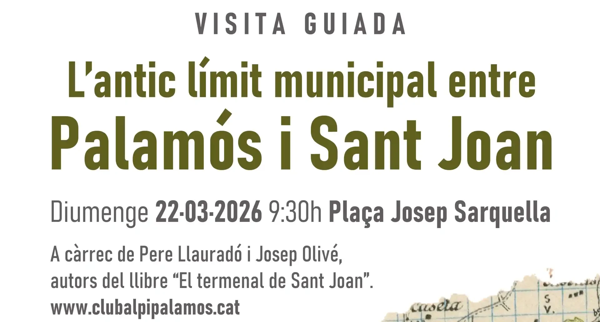 Visita guiada al termenal de Palamós i Sant Joan 22-03-2026